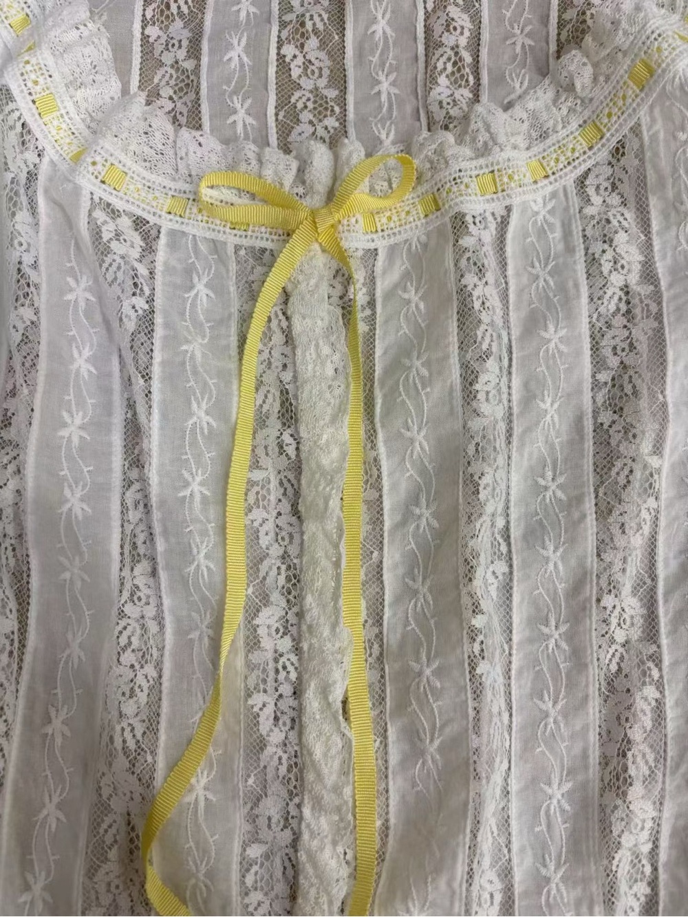 Doen Vetiver Organic Cotton Voile Top Salt, S M - Picture 3 of 8